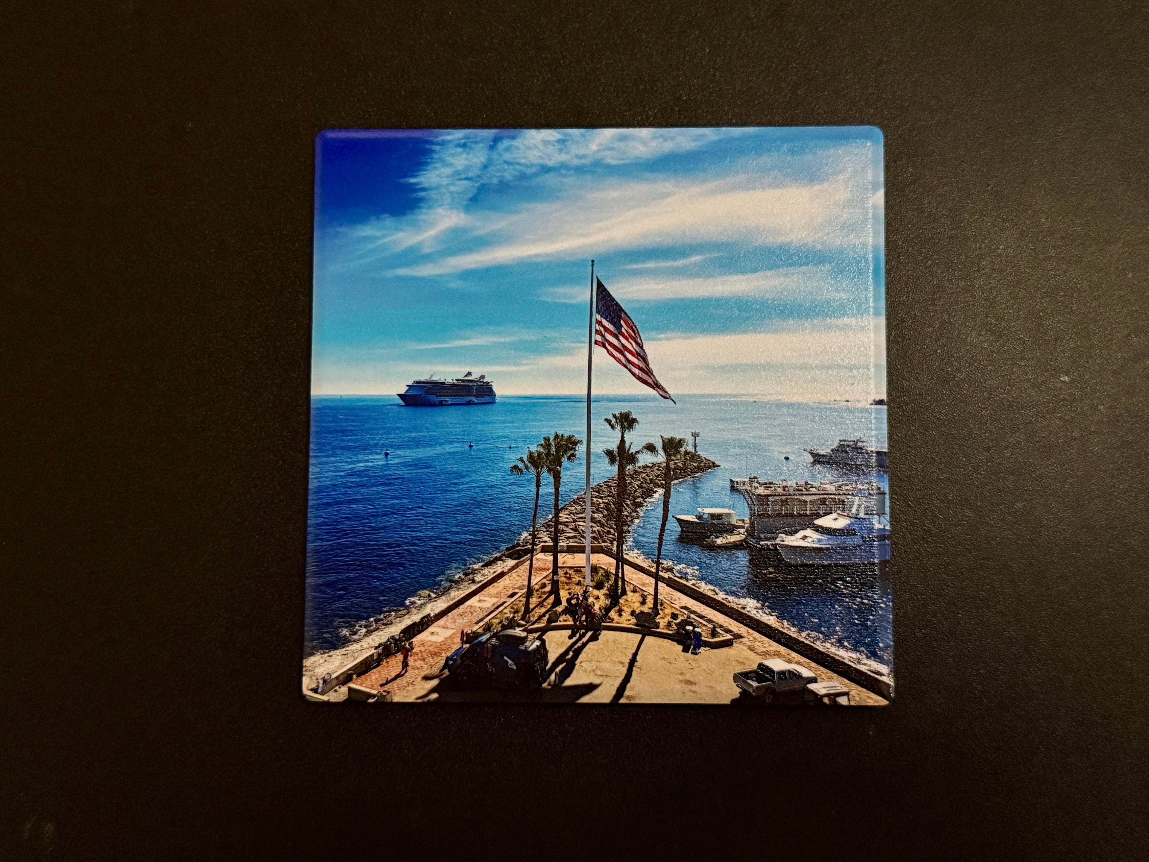 4" Ceramic Coaster - Casino Point