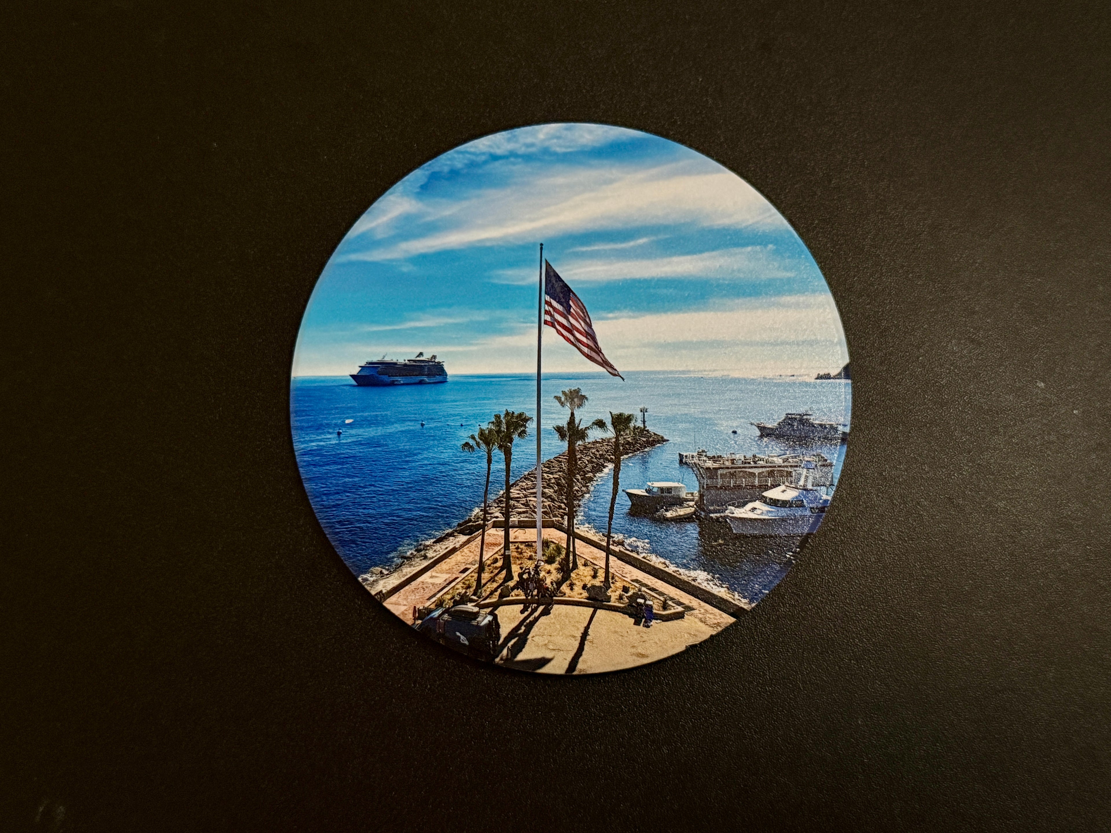 4" Ceramic Coaster - Casino Point